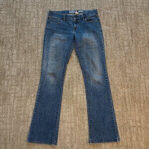 Old Navy Women's Ultra Low Waist Bootcut Stretch Denim Blue Jeans Size 4 Long